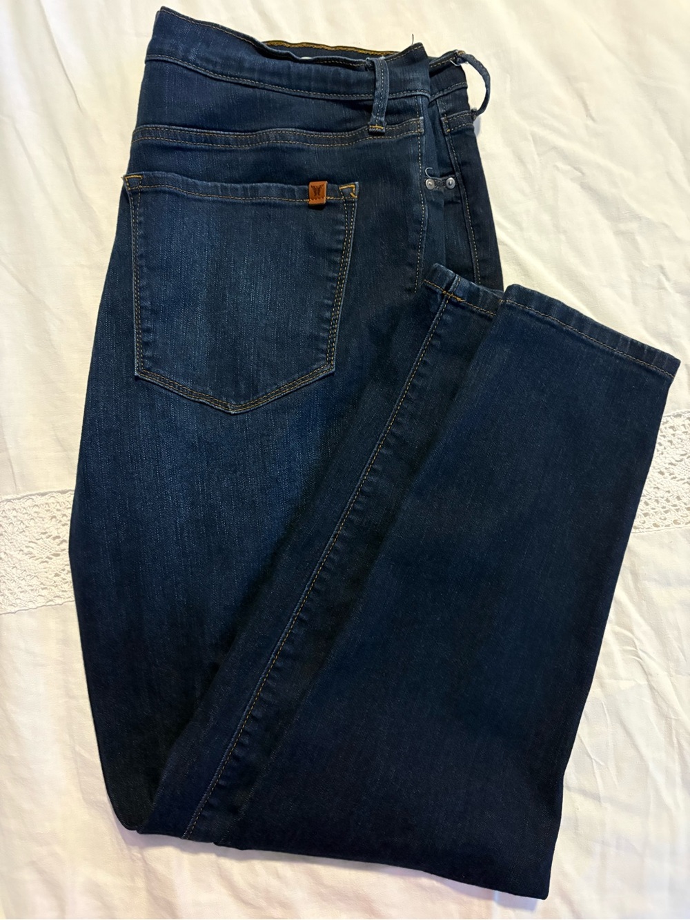 Jessica Simpson Poppy Mid-Rise Skinny Jeans in Dark Indigo